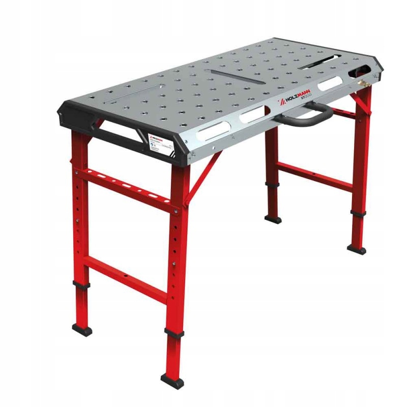 Přenosný svařovací stůl ocelový 1068x535 mm pozink do 454 kg, nastavitelná výška