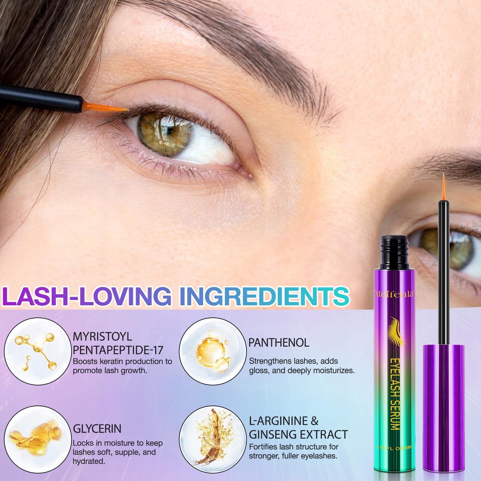 CLFJLXYX Serum Do Rzęs Naturalny Booster Wzrostu 5ml — miniatura 4
