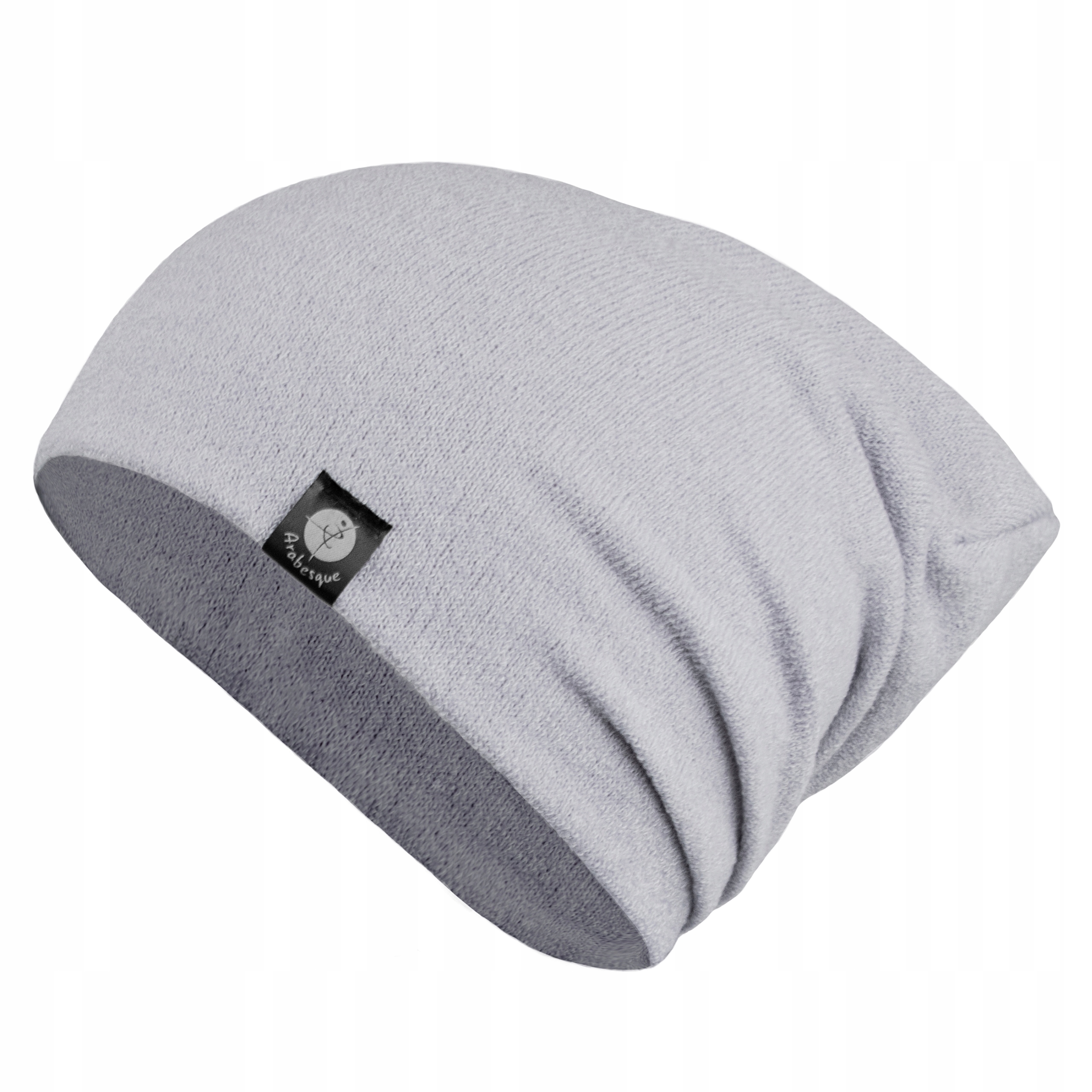 

Damska czapka z dzianiny smerfetka szara r. S zima