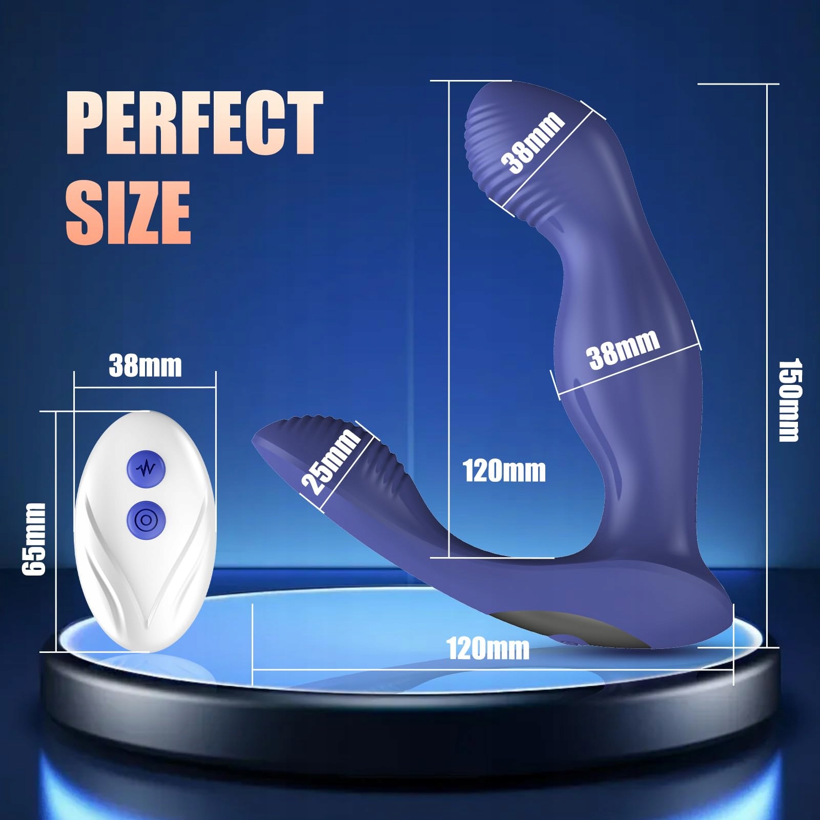 ANALVIBRATOR Zestaw Wibratorów Dla Mężczyzn Masażer Prostaty Z Pilotem — miniatura 6