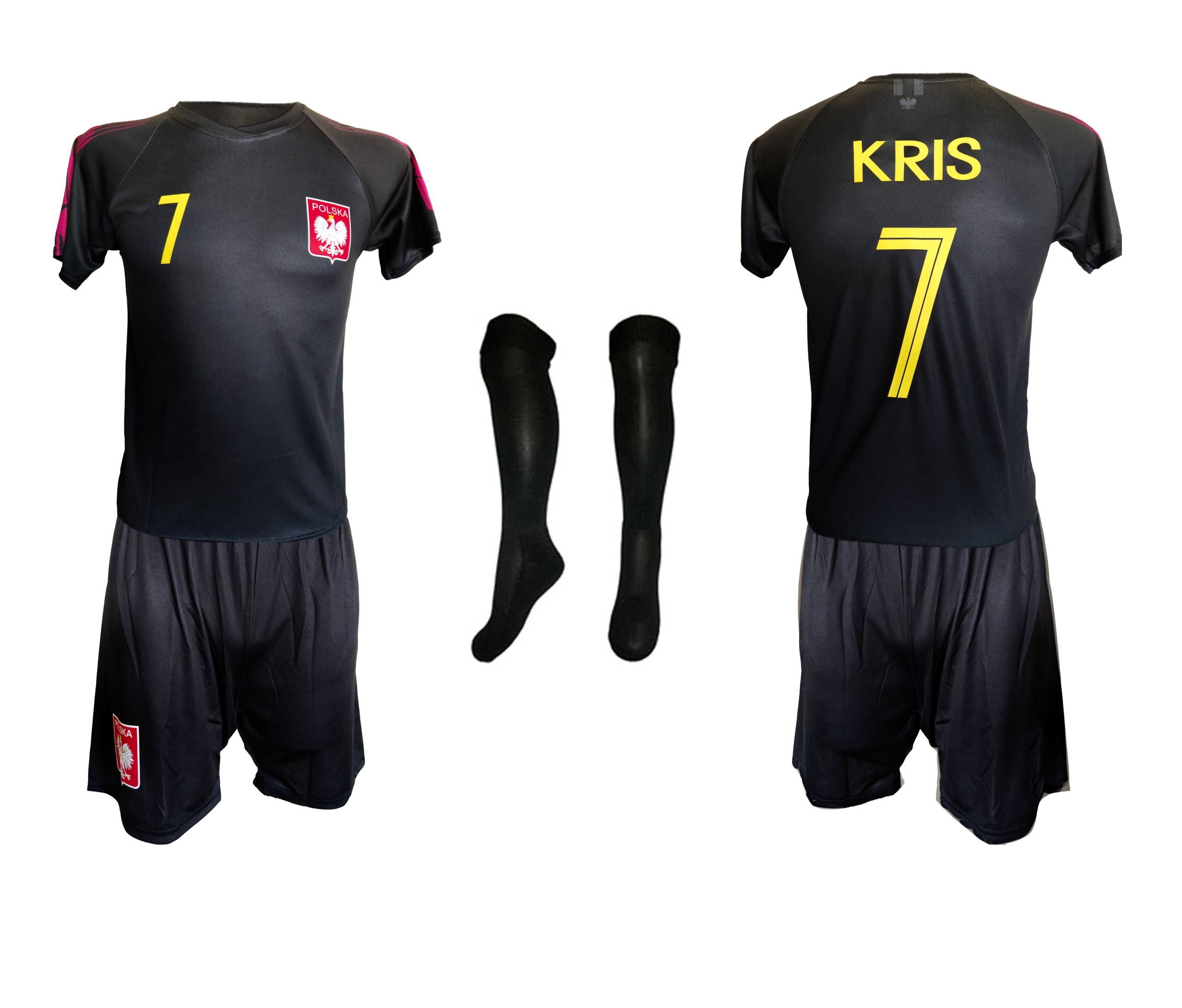 Fotbalové oblečení Polsko Vlastní potisk Personalizace pro děti chlapce 122