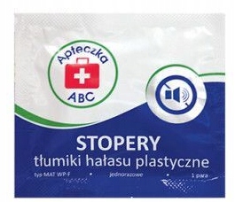 

Apteczka Abc stopery plastyczne, tłumiki hałasu