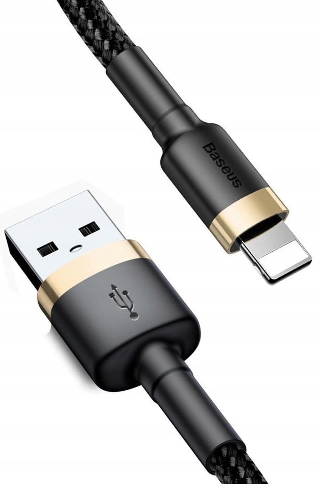 Kabel USB Lightning BASEUS 1m 2,4A Ładowarki Iphone Mocny Oplot Stan opakowania oryginalne