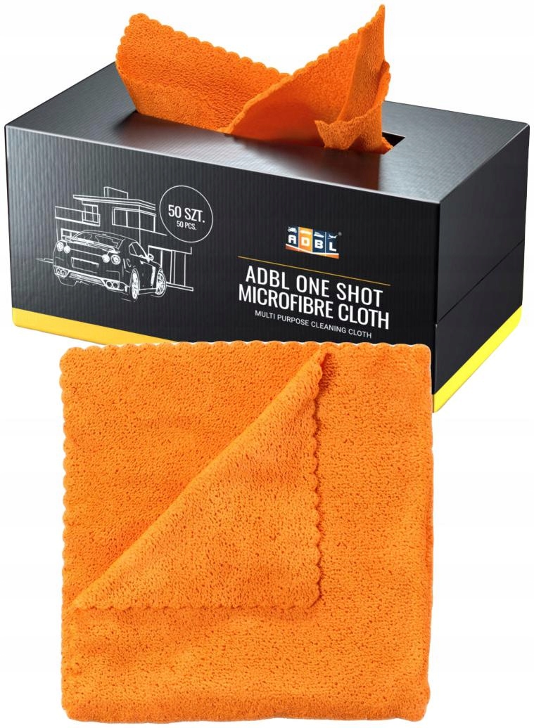 Adbl One Shot Microfibre Cloth Zestaw 50X Mikrofibry Bezszwowe Ściereczki