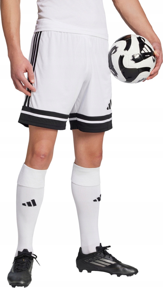 Spodenki Męskie Adidas Squadra 25 Biało-czarne JH3412 r 2XL