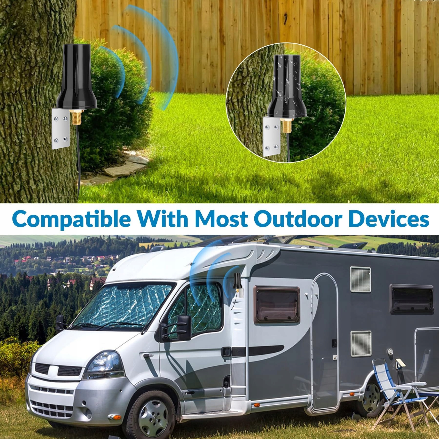 NELAWYA Antena Zewnętrzna 5G 4G LTE 5 dBi 698-3800MHz SMA TS9 Router — miniatura 6