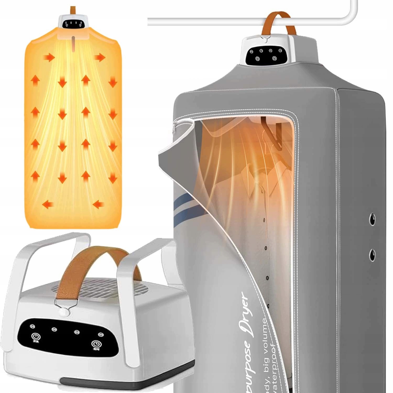 Sušák Turistický Napařovač Prádla 600W Časovač