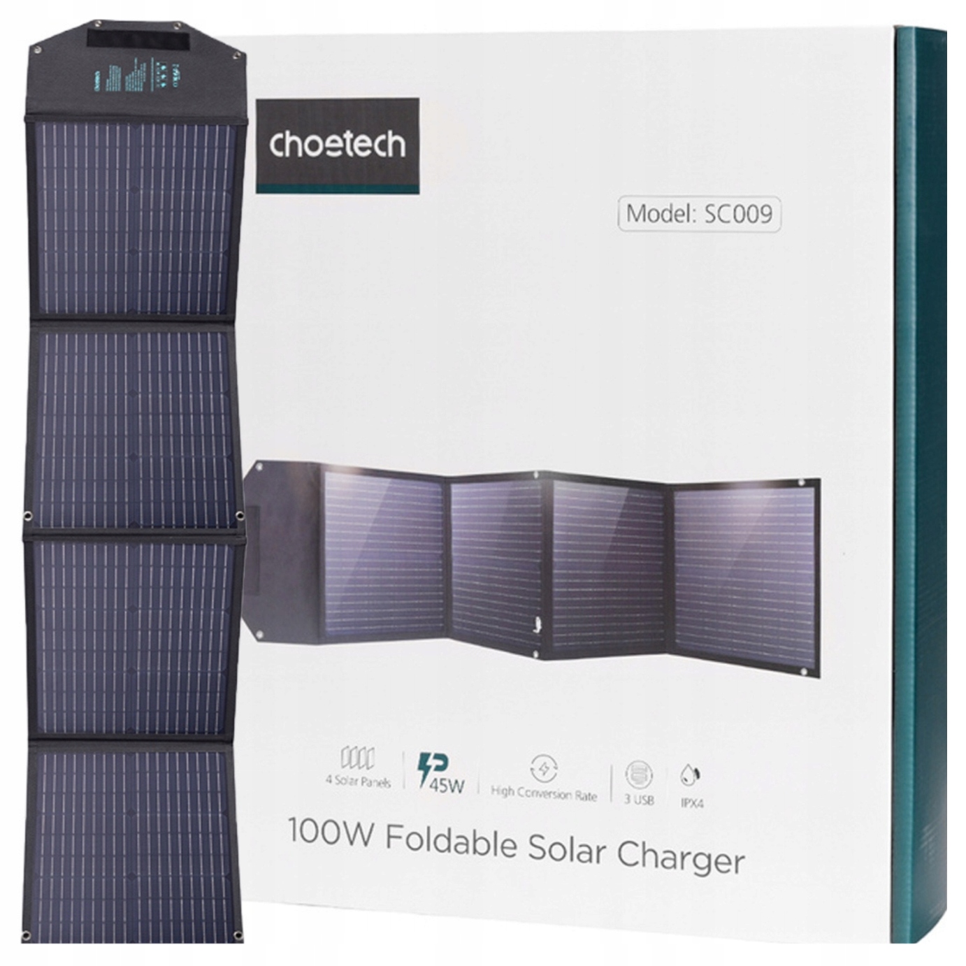 Skládací solární nabíječka Choetech SC009 100W