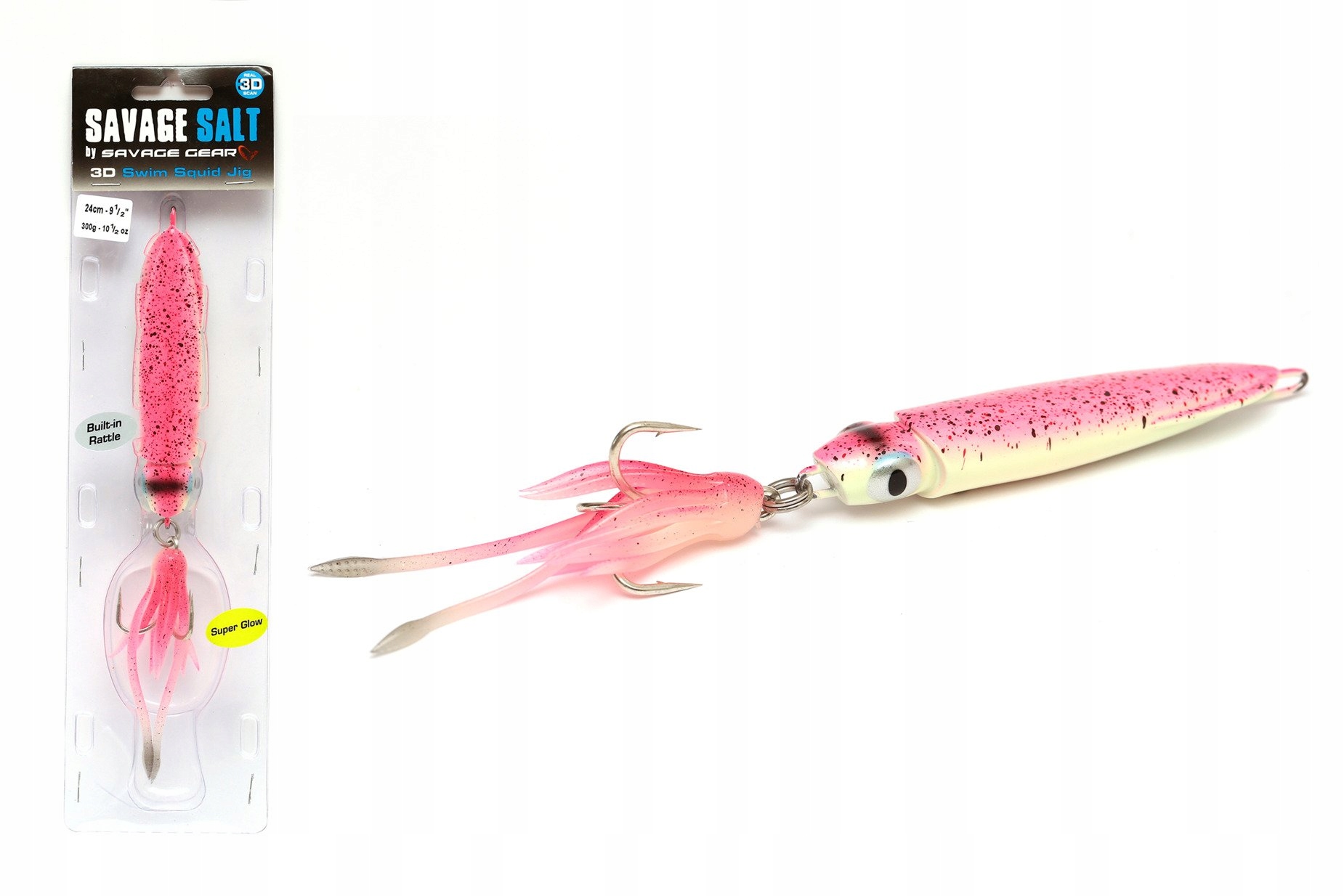 MORSKA PRZYNĘTA SG SALT SWIM SQUID JIG - 22cm/300g Przeznaczenie dorsze halibuty