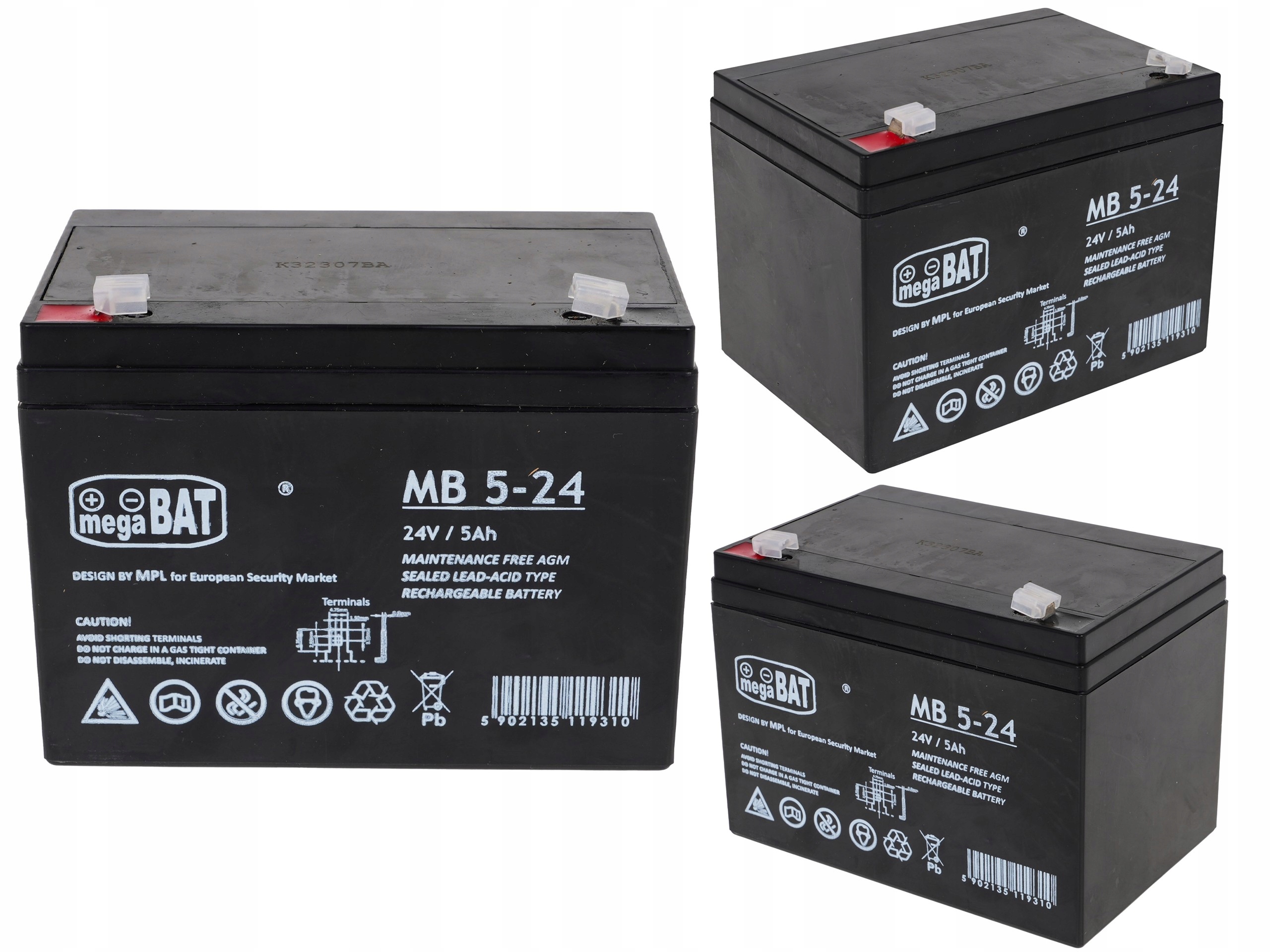 akumulator megaBAT kwasowo ołowiowy 12V/12Ah do autek elektrycznych