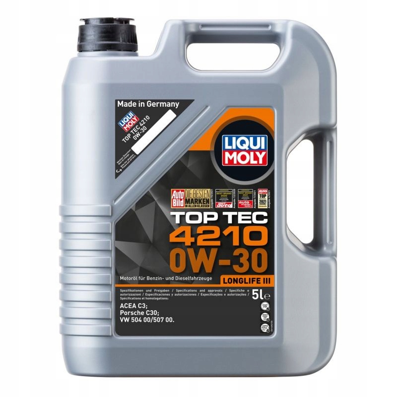 Liqui Moly 21605 Motorový olej TopTec 4210 0W30 5 núdzová sada #7
