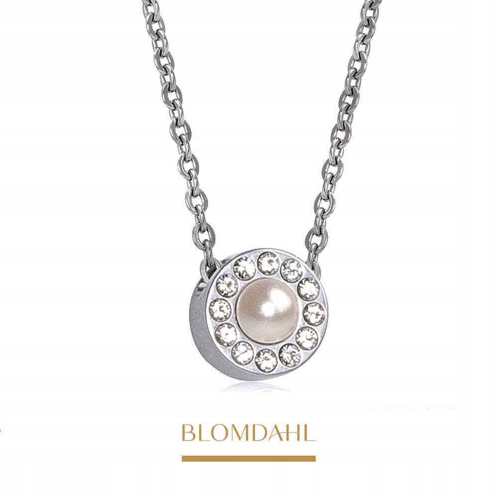 Blomdahl Hypoalergenní Náhrdelník Brilliance Halo Pearl White 8 mm