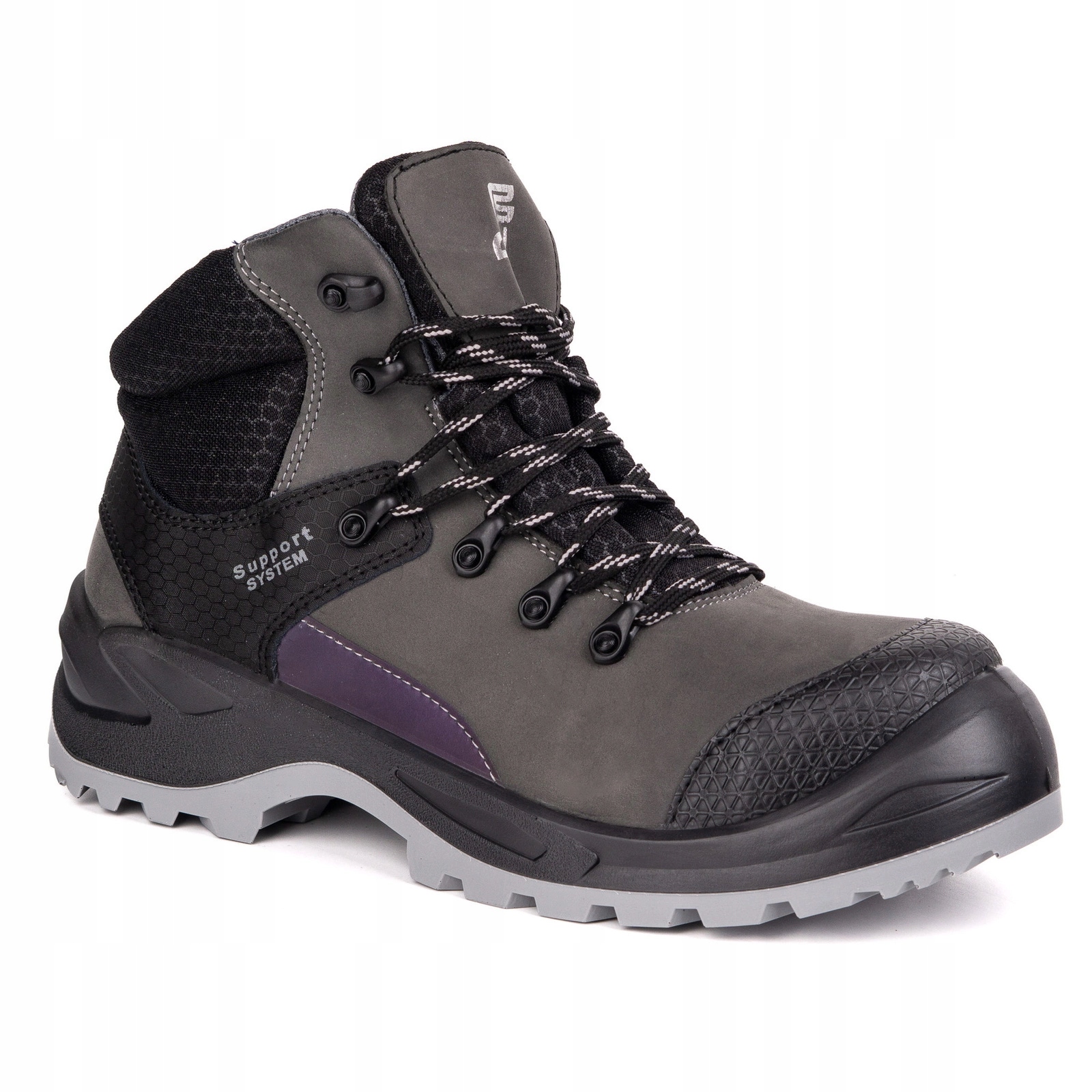 Trzewiki męskie skórzane robocze Techwork 1166P S2 Sr szare 44