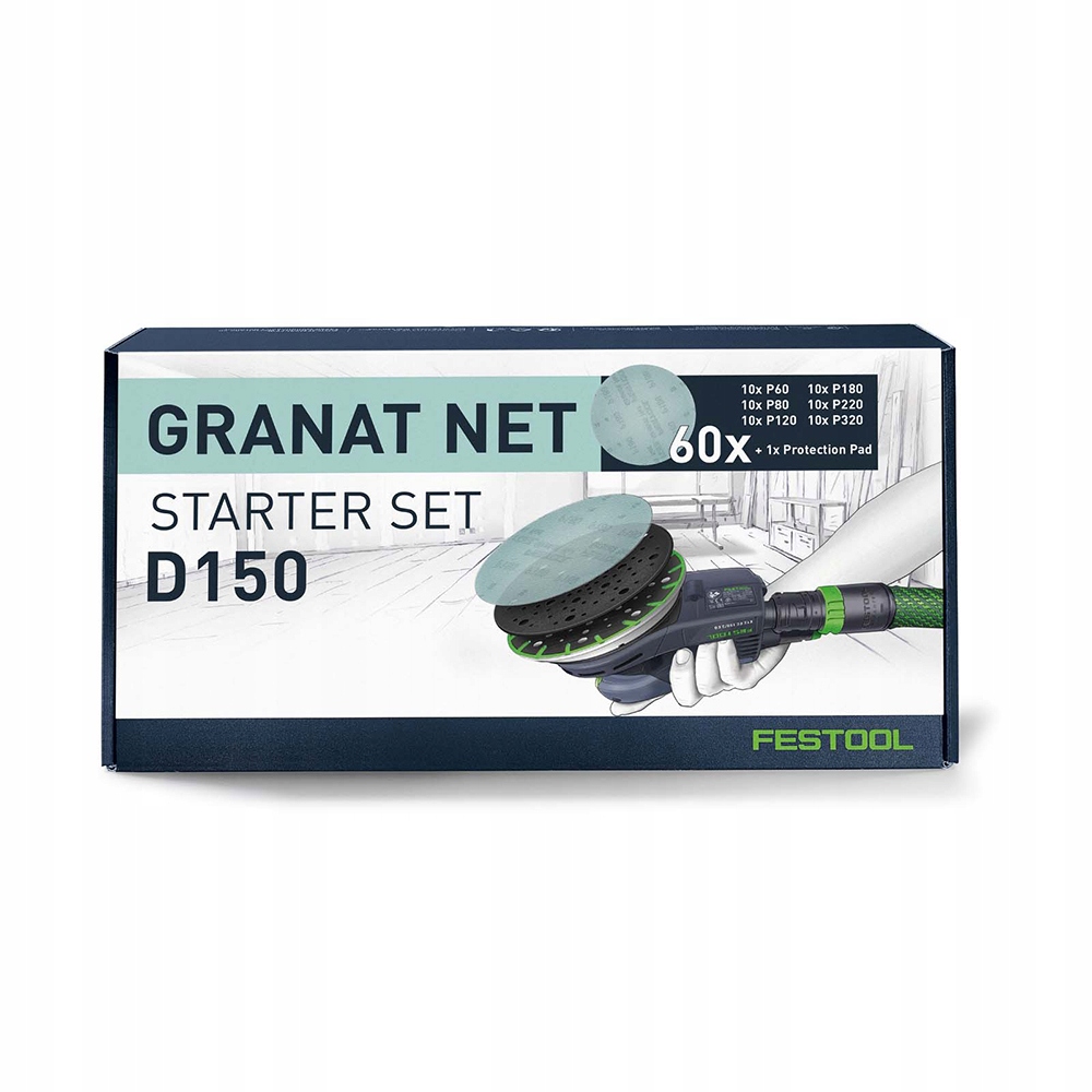 Brúsne materiály Festool D150 Gr Net Set 578667 brúsna netkaná textília