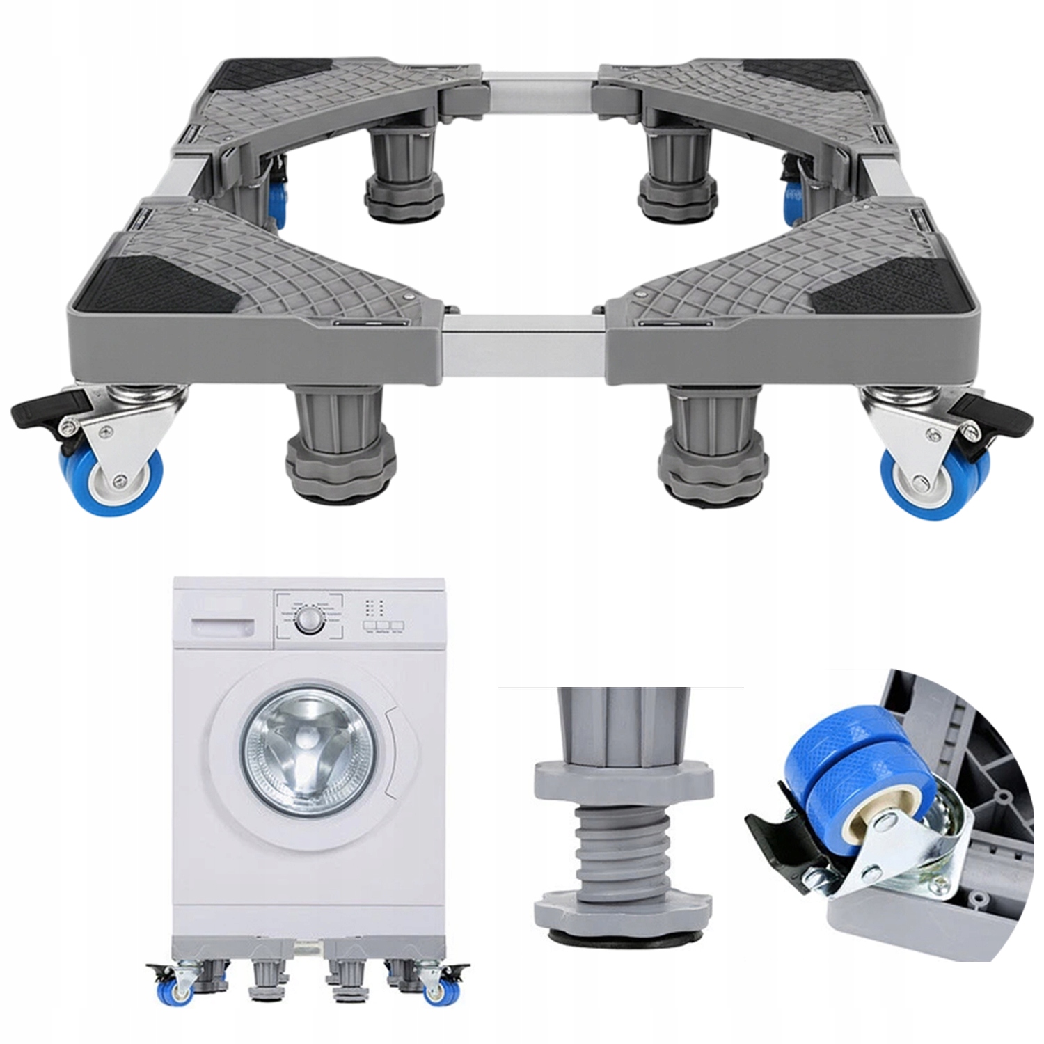 Podstawa Pod Pralkę, Mobilny Stojak Do Pralki, Stojak Do Pralki Z 4 Kółkami
