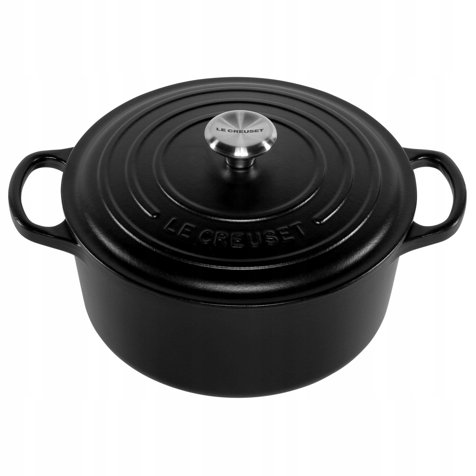 Le Creuset Signature pekáč okrúhly 22 cm, čierny