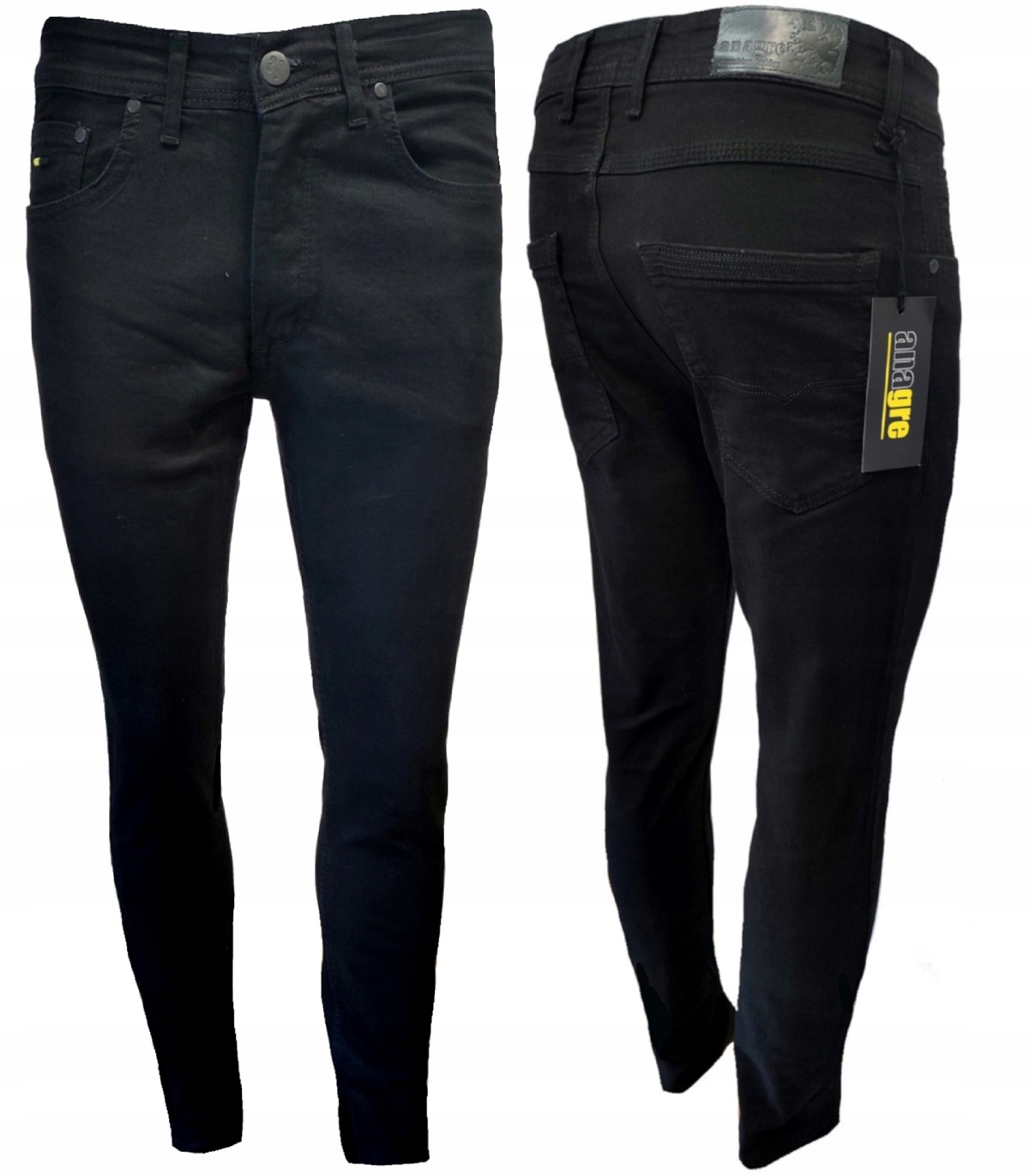 Pánské Kalhoty Černé Anagre, rovné nohavice, velikost 42