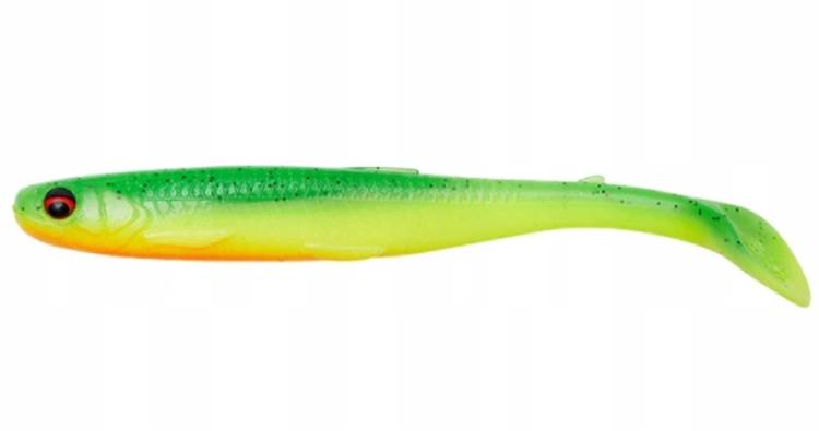 Guma Slender Scoop Shad 13CM 12G Green Yellow