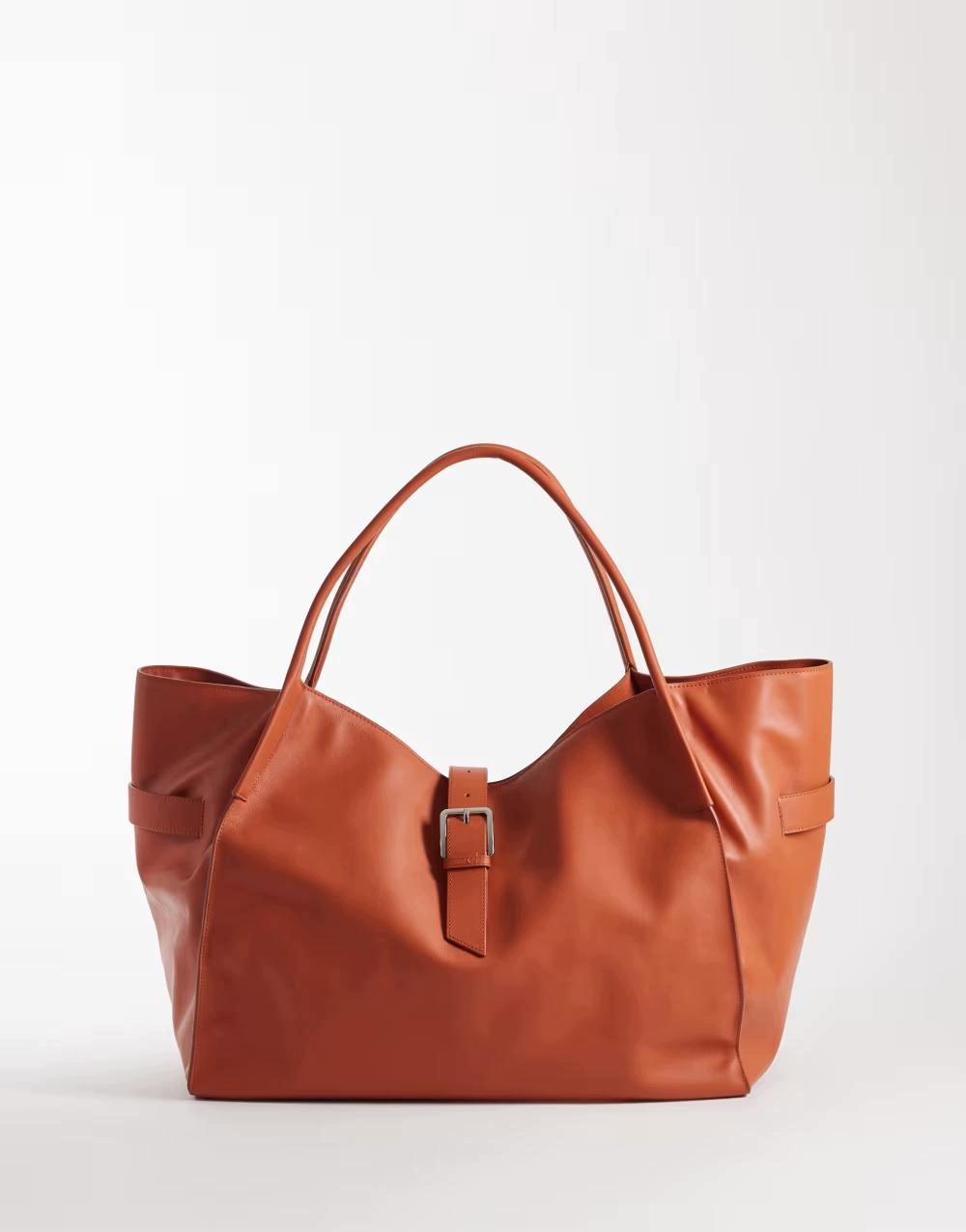 Mango Oranžová Kabelka Z Přírodní Kůže B25__45X35