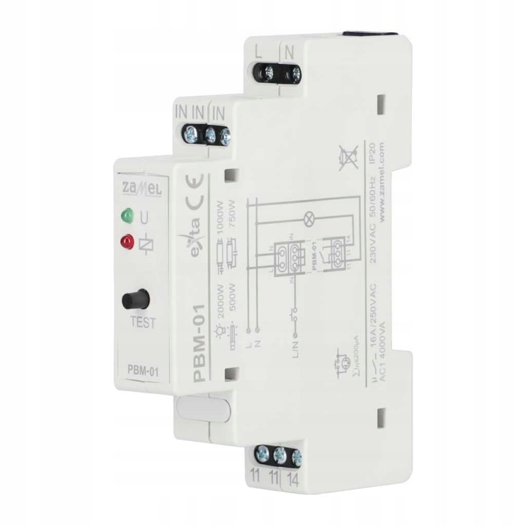 Przekaźnik bistabilny PBM-01 Exta Zamel Kod producenta PBM-01