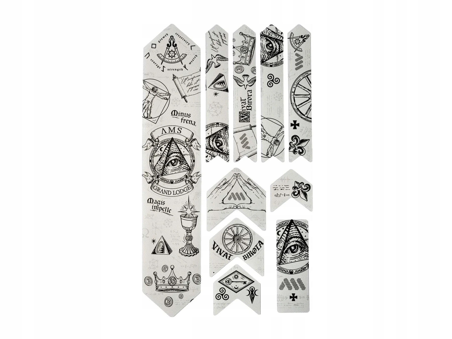 Naklejki na rower Ochrona Ramy Rowerowej Mtb Ams Opus Magna