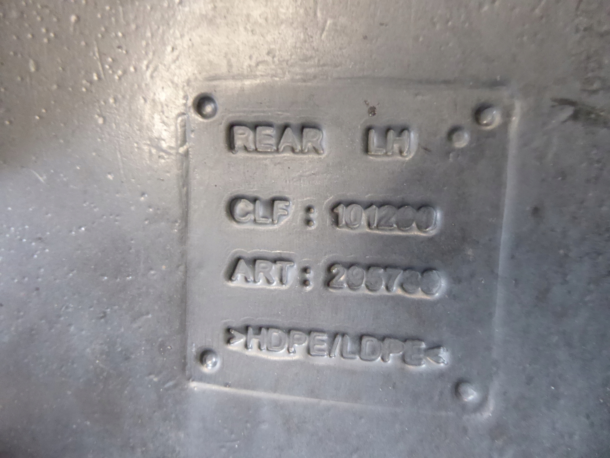 mudguard left rear part ROVER 75 sedan
