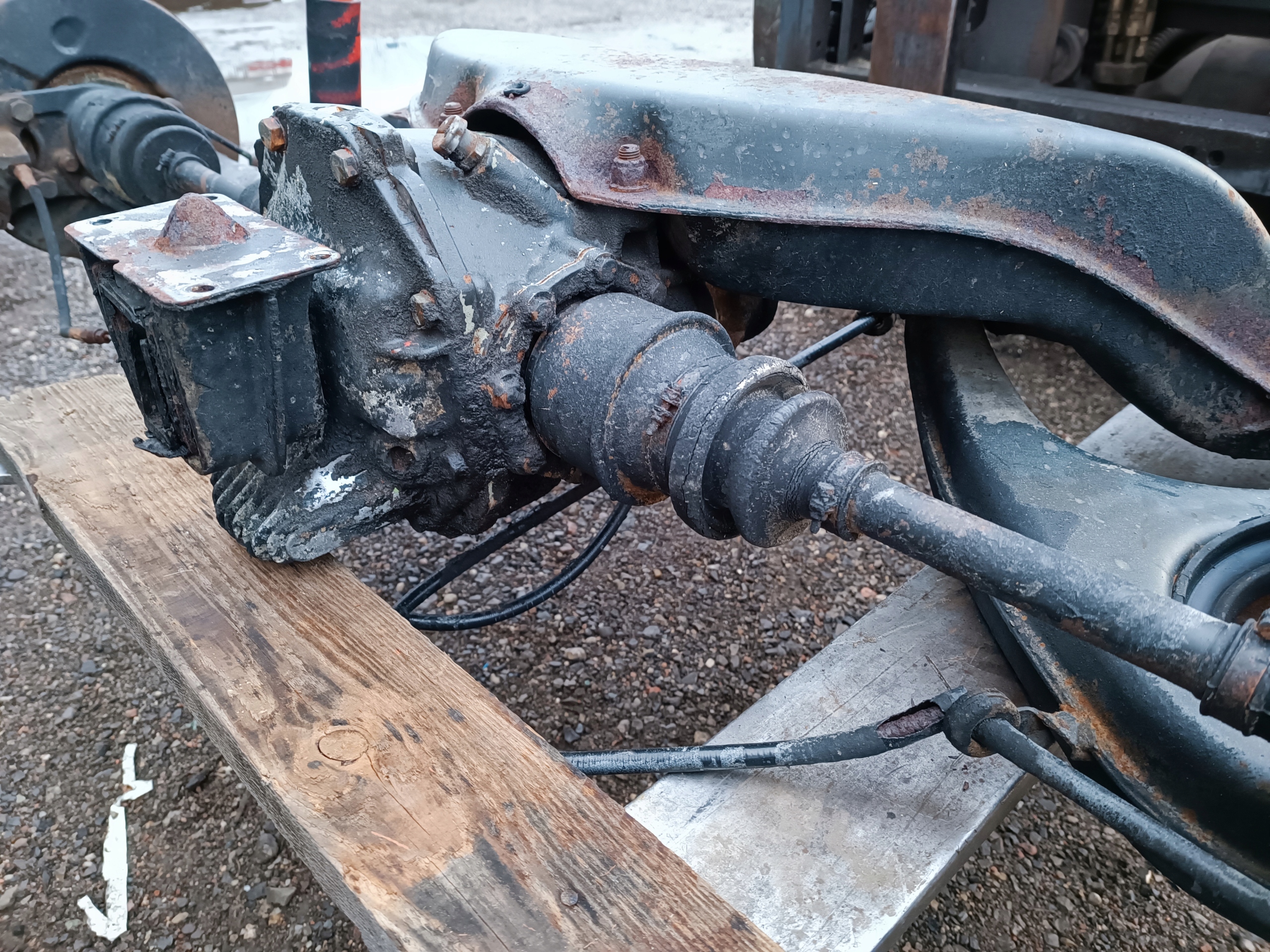 suspension beam rear part axle beam diff Mercedes SL 107