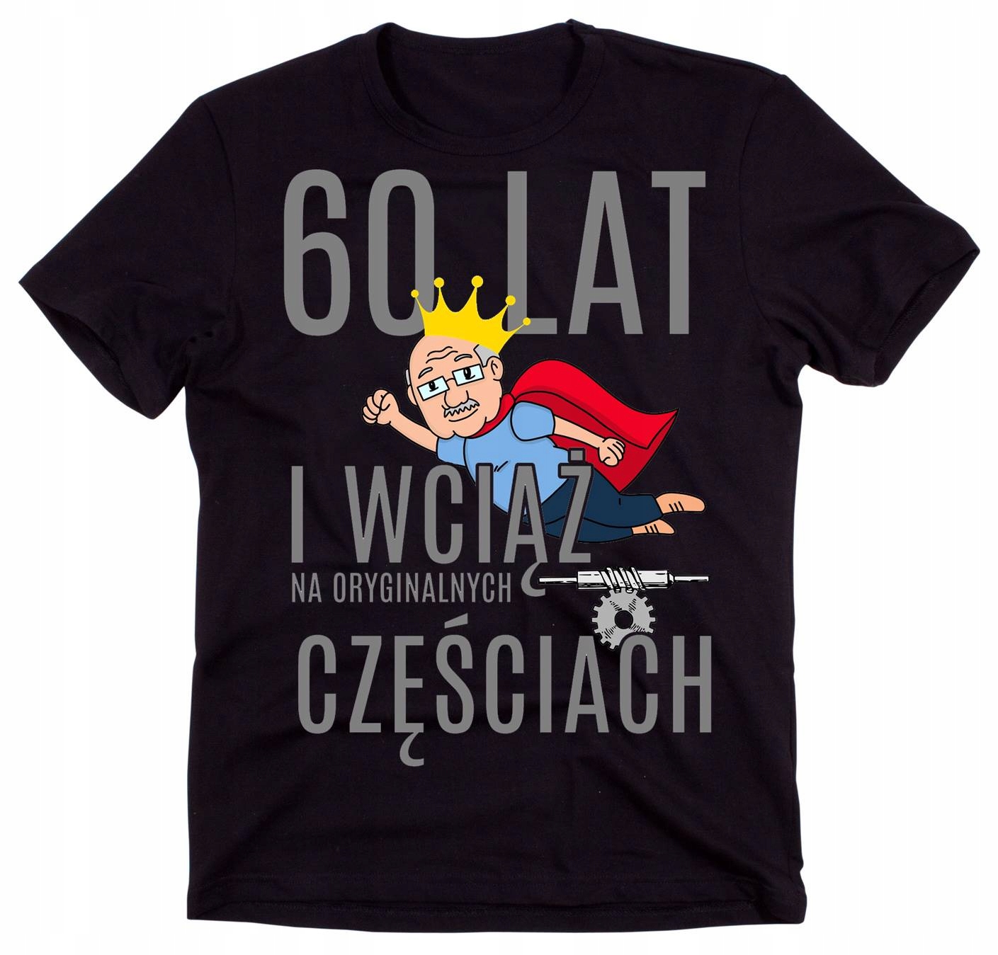 

T-shirt koszulka na 60-te urodziny roz S