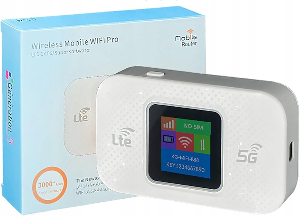 Modem Router Przenośny Domowy Wi-fi Gowenic H809PRO Mobilny 4G Bateria Pro