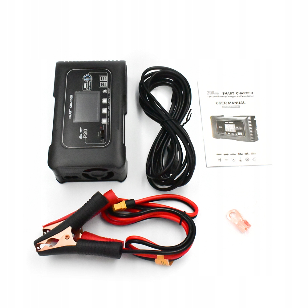 PROSTOWNIK ładowarka do akumulatorów żelowych AGM 12V 24V 20A LCD Marka FUMO