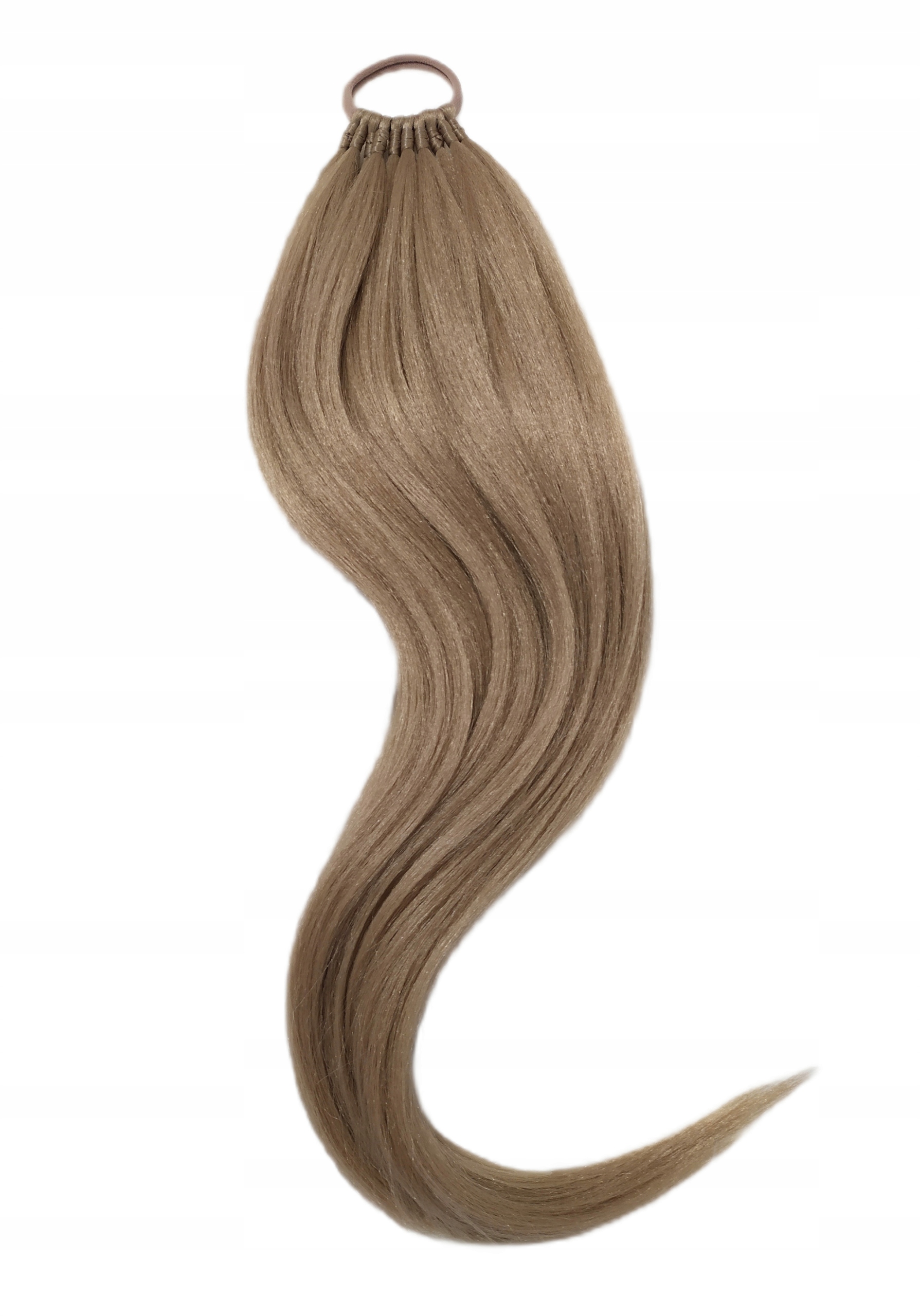 Připínací poník na gumičce, Příčesek, blond, Přírodní Blondýnka, 40 cm