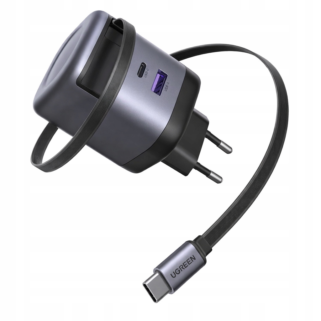 Nabíječka Ugreen Nexode 65W GaN Usb-c Pps 3-Portový navíjecí kabel pro MacBook