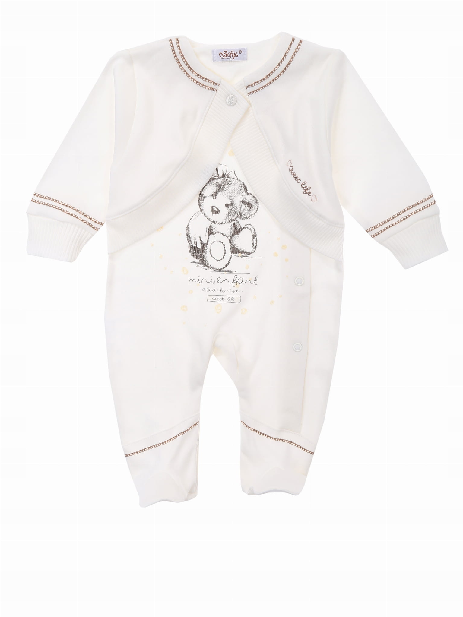 

Pajac niemowlęcy Arielka złamana biel 62