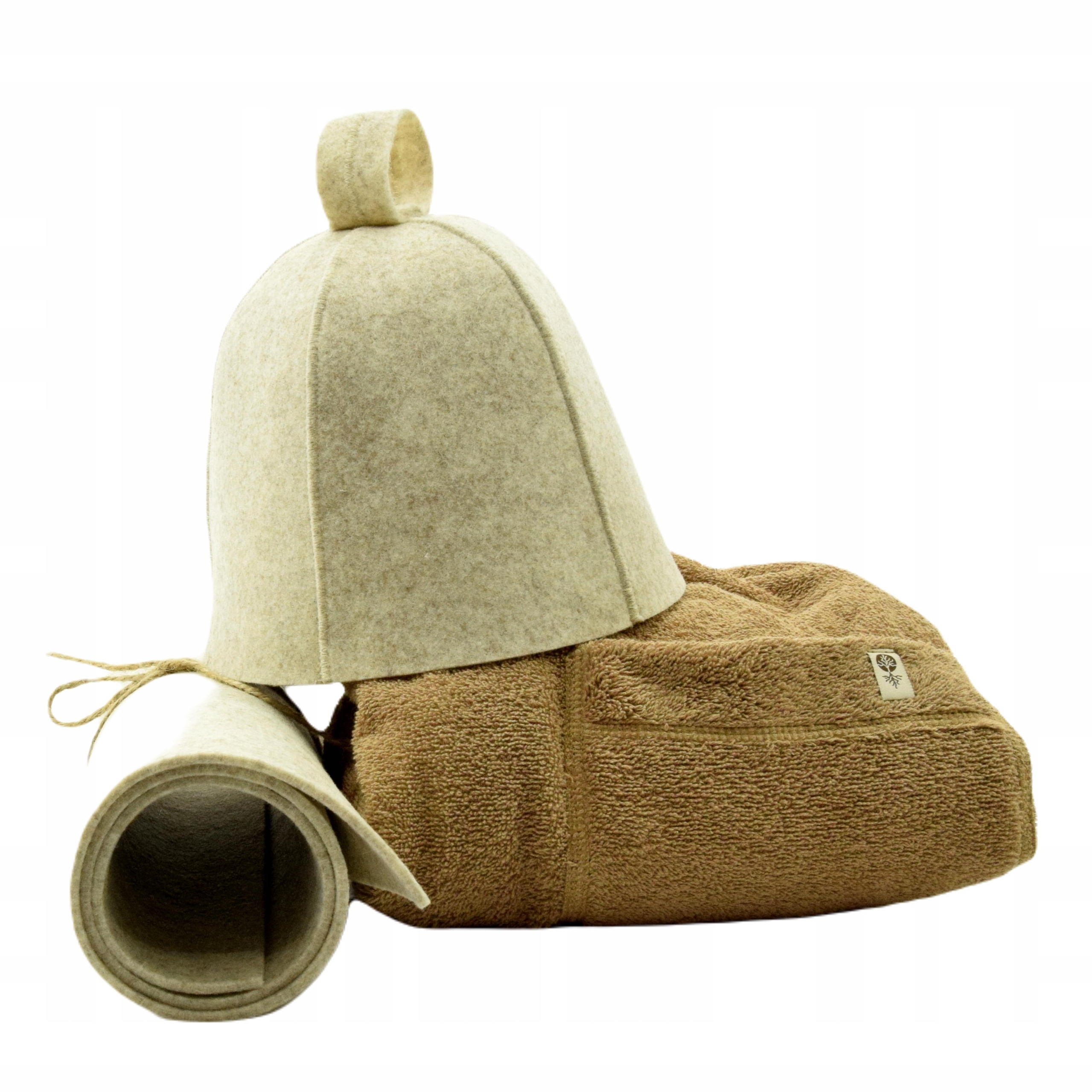 Čepice Klobouk do sauny Podložka Ručník- Pánský set 3 cz velikost XL