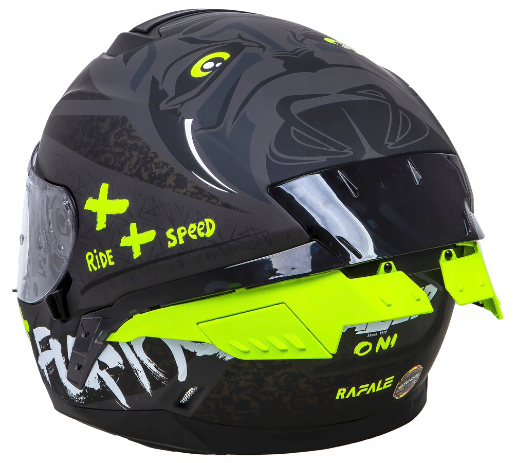LAZER KASK INTEGRALNY RAFALE SR ONI BLK/GRY MAT XS Kolor biały czarny żółty
