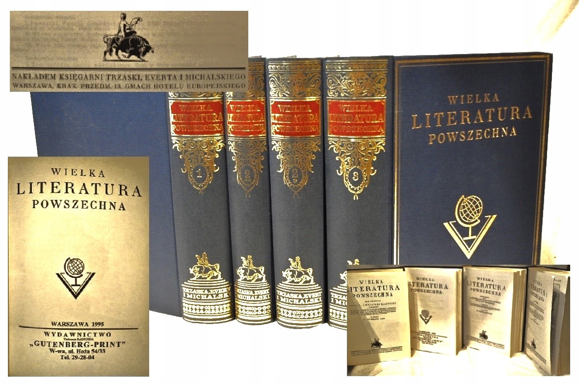 1995 REPRINT / WIELKA LITERATURA POWSZECHNA TRZASKI... STANISŁAW LAM /870