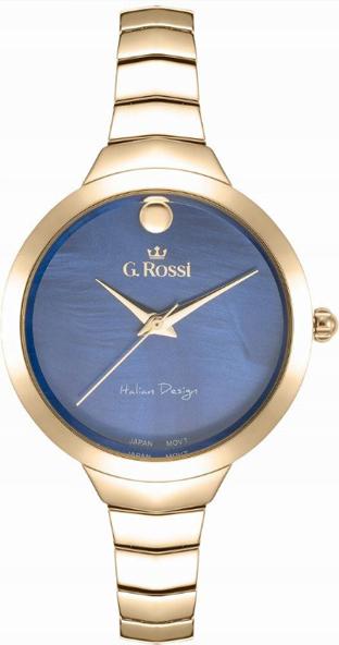 Dámské hodinky Dárek kulaté tmavě modré Pouzdro elegantní dárek pro ni