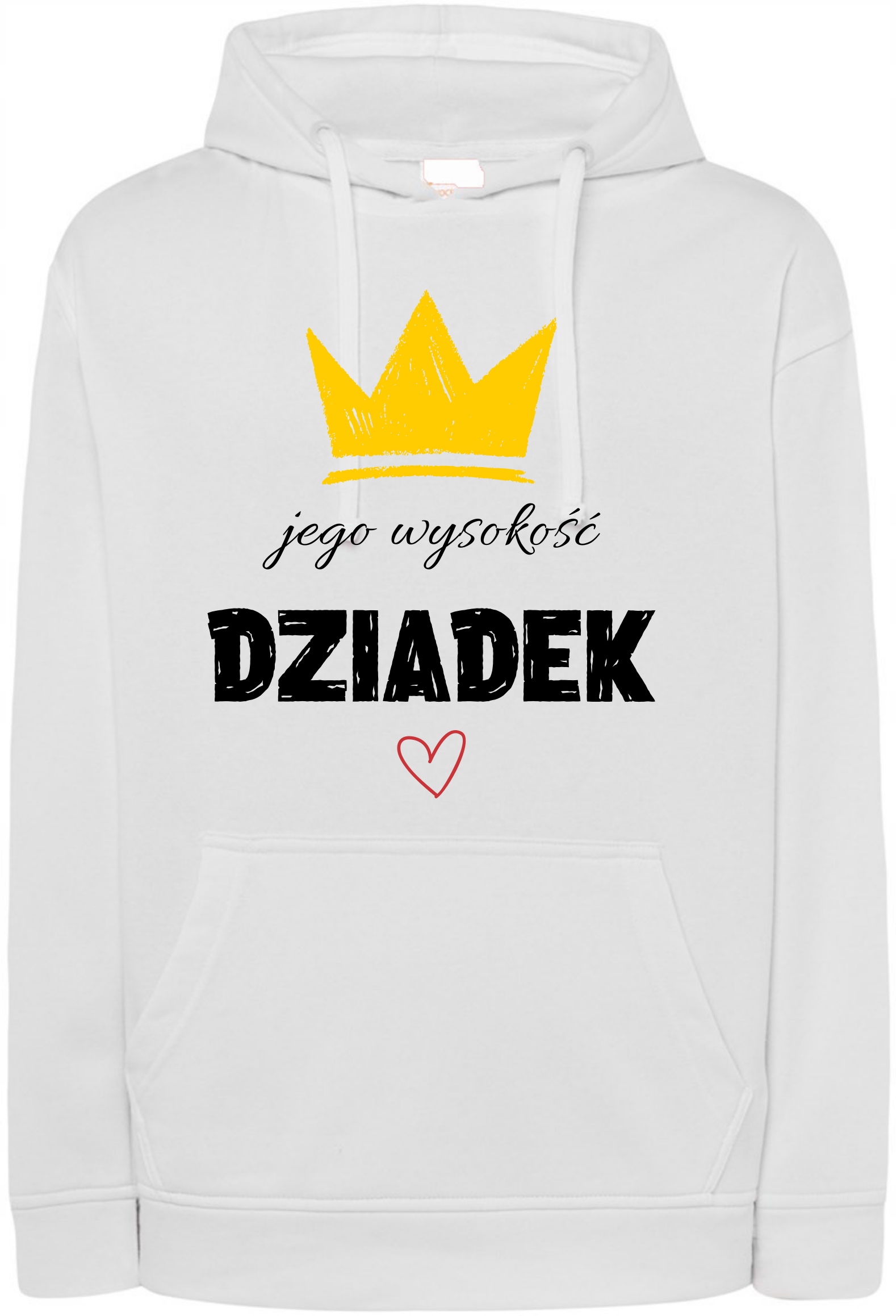 Mikina s kapucí s potiskem pro dědečka, jeho výška, dědeček vel. 3XL