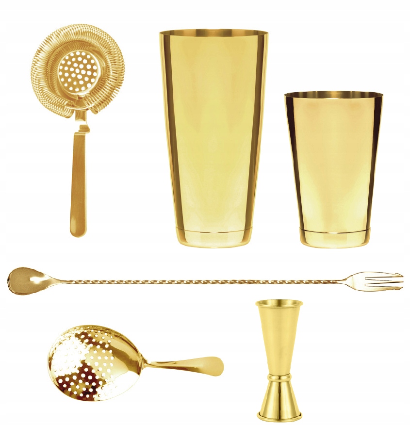 BarEq Zlatý barmanský set