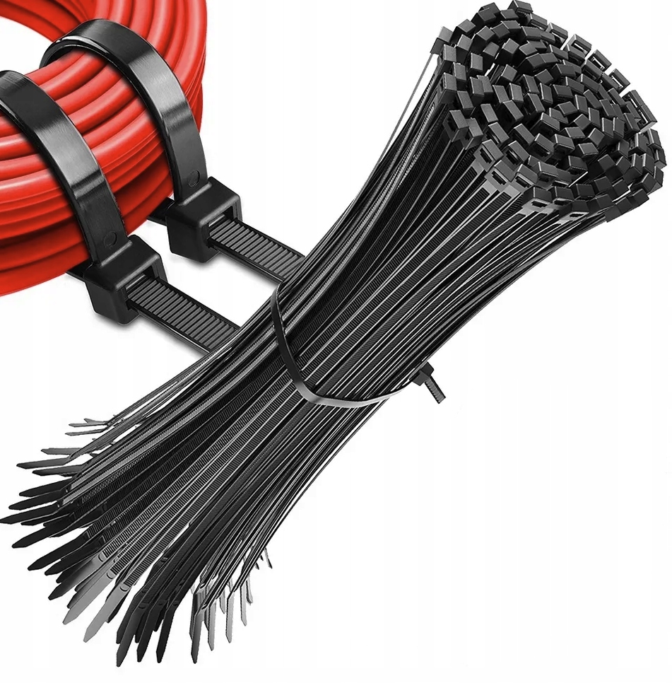 Opaski Zaciskowe Kablowe Trytki Uv Czarne 3,6X150mm 100szt. trytytki