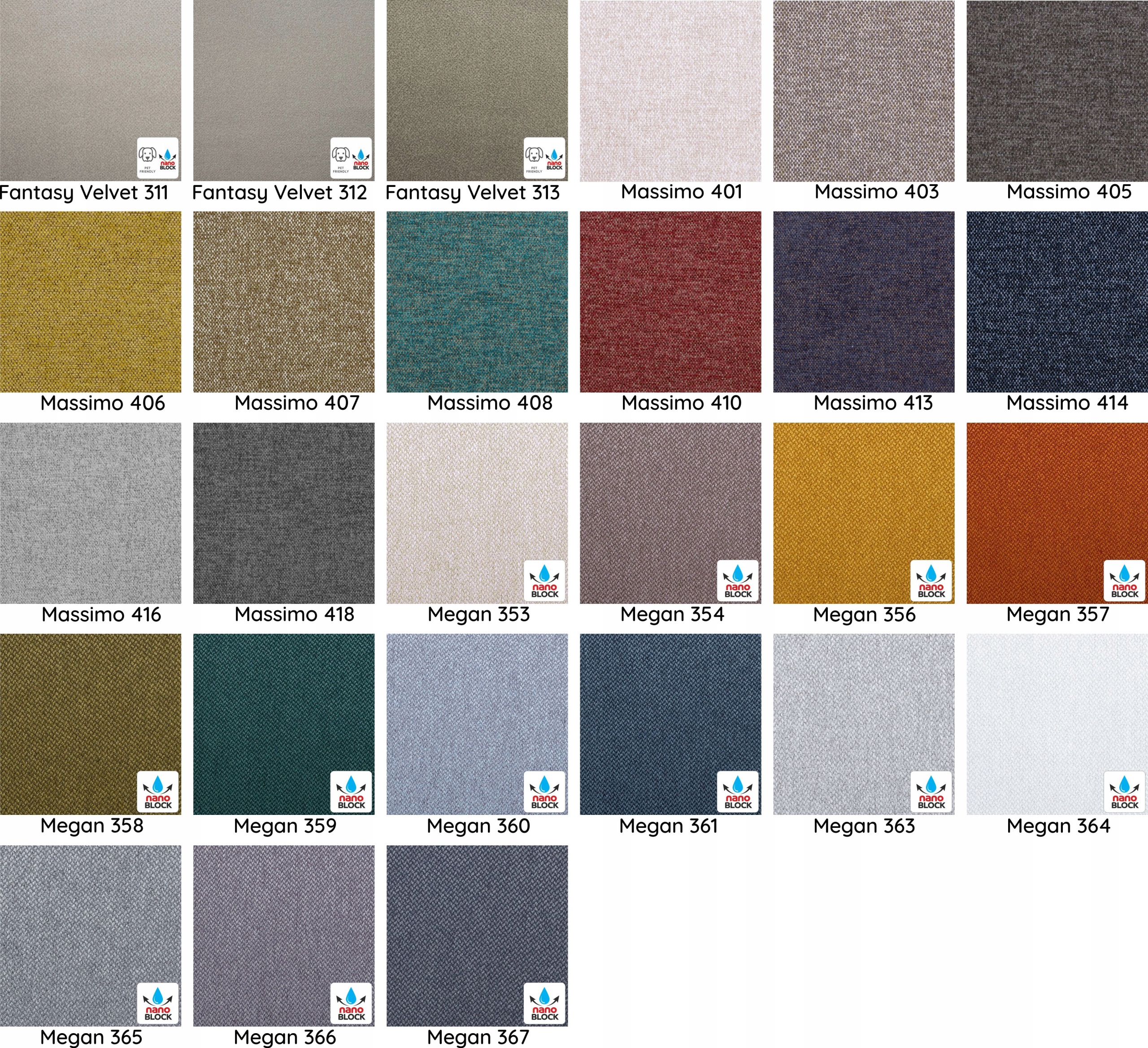 Sweet Sit Gala Narożnik z funkcją spania GOLF Wysokość mebla 90 cm