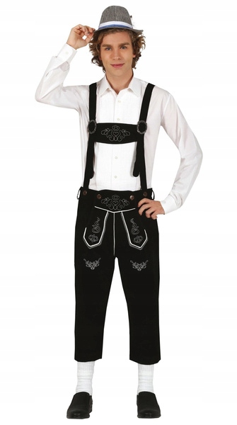 Tyrolské Kalhoty S Ramenními Popruhy Octoberfest M