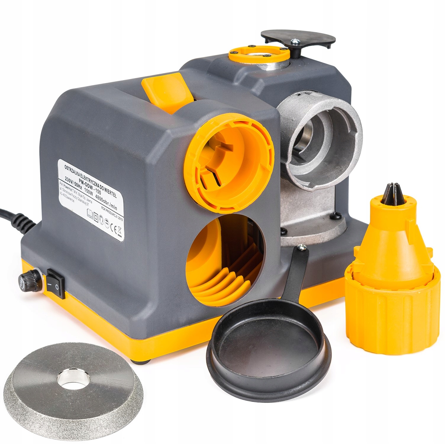 Profesionální Brousek Vrtáků 150W 3 13mm Kotouč, Plynulá Regulace,