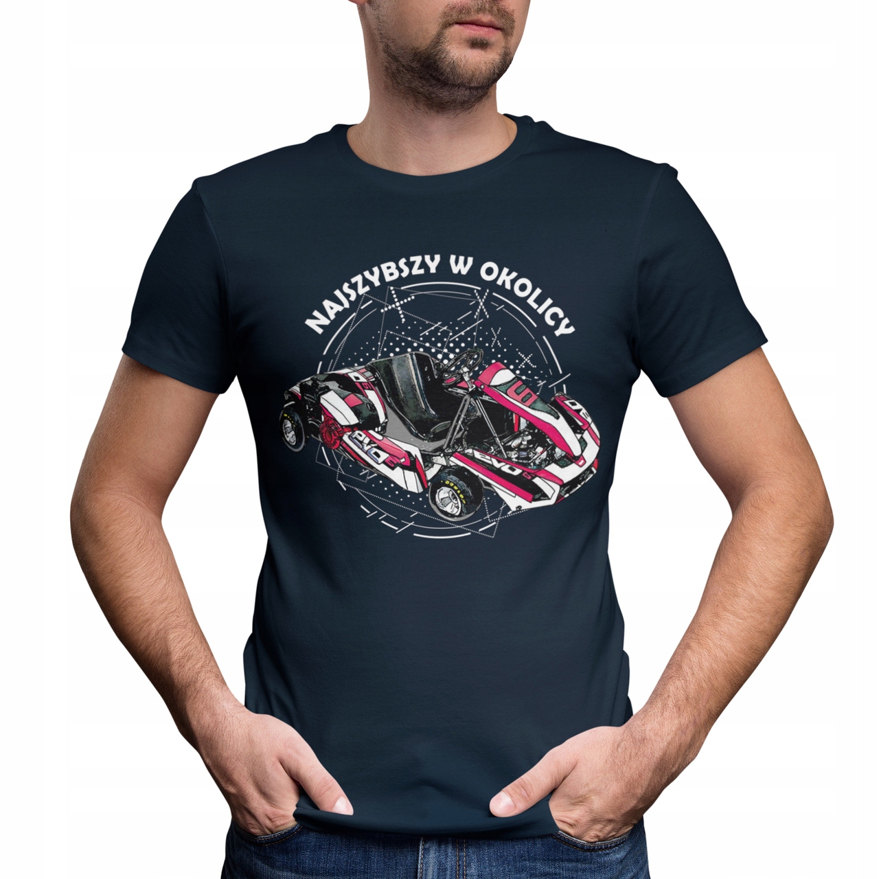 

T-shirt Męski Dla Męża Taty Wujka Gokart
