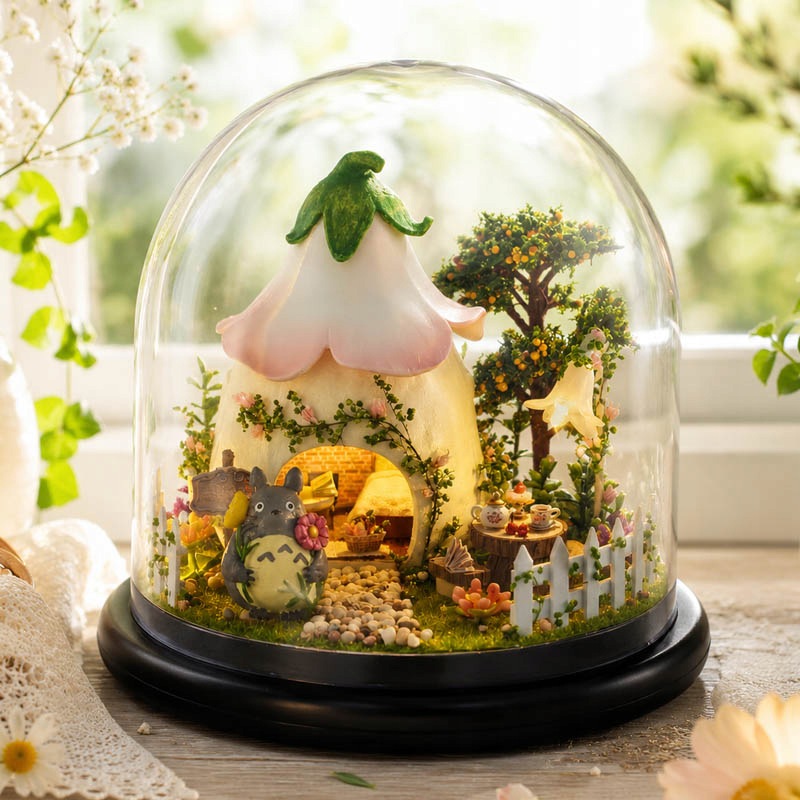 Kopuła Led Dla Dzieci Miniaturowy Domek Polana Leśnego Duszka Diy Ozdoba