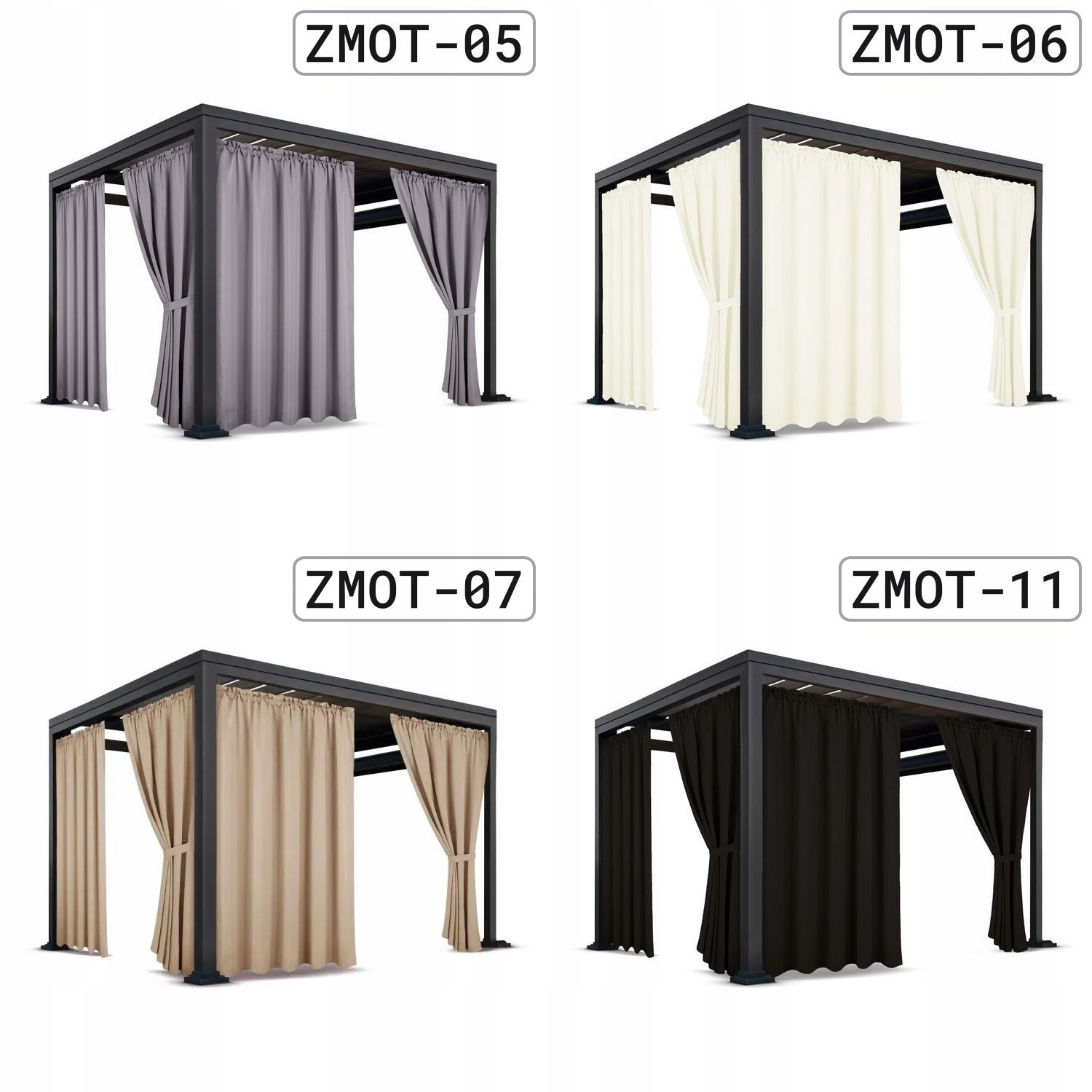 ZASŁONY NA TARAS 155x250 ZASŁONA OGRODOWA OGRODOWE Z TUNELEM WODOODPORNE Stan opakowania oryginalne