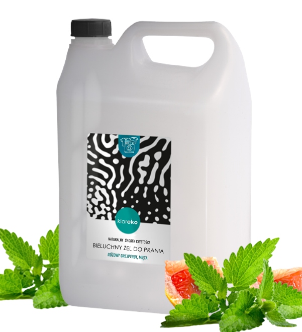 Levně Tekutý prací prostředek – Barevný Klareko* 5 l – Růžový grapefruit – Máta