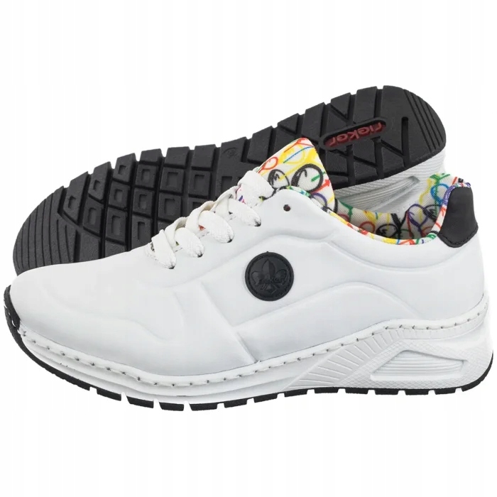 Dámské boty Sportovní obuv Tenisky Rieker Bílé M4903-80 Bílá