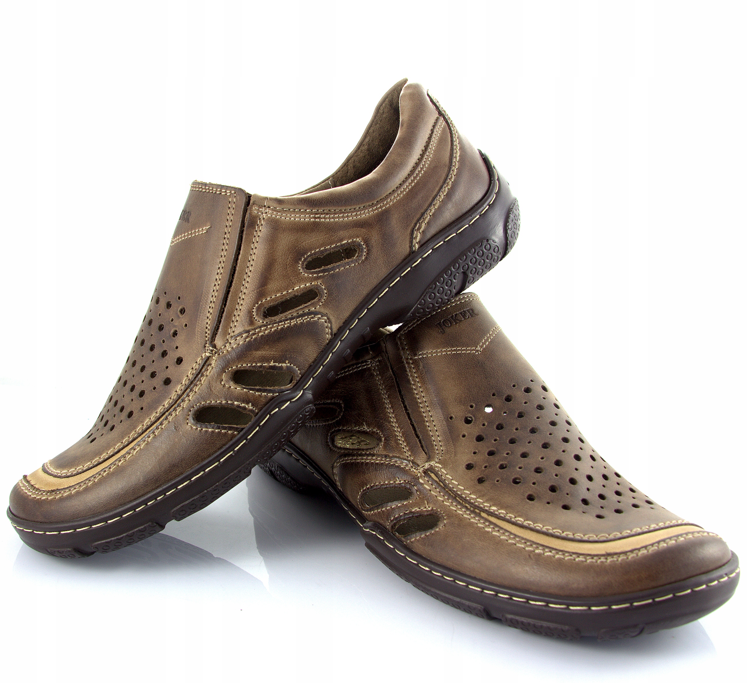 

Półbuty Polskie Skóra lato Joker 213L Br *48