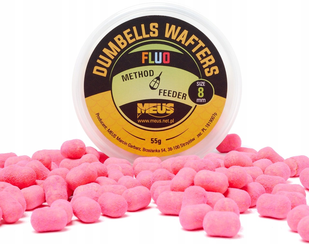 Dumbells Meus Wafters Fluo 8mm 55g Miód Malina